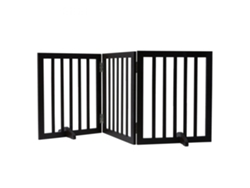 Valla Protectora Plegable para Animales y Niños en Madera con Base Antideslizante Tekmaquinas