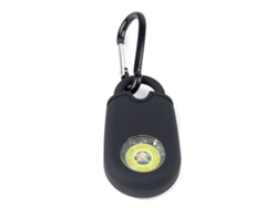 Alarma de autodefensa negra de 125 dB con señal LED SOS y mosquetón para mujeres, niños y ancianos Jeiibrzui