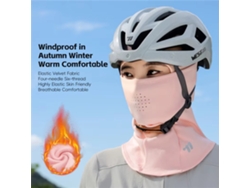 Rosawest Biking Gorro Invierno Forro Polar Cortavientos Transpirable Máscara Facial Cuello Cubierta Cabeza Ciclismo Casco