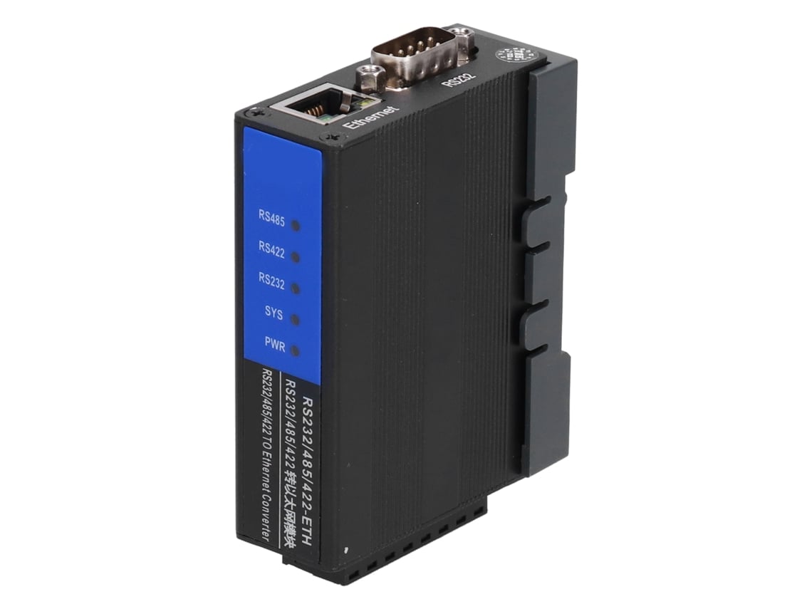 Servidor serie Veloriskku RS232/485/422 para módulo de comunicación de datos Ethernet industrial, CC 9V-24V