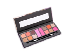 Paleta De Sombra De Olhos E Blush Com 14 Cores Glitter E Matte À Prova D'água E De Longa Duração