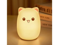 Luz Nocturna Para Niños Linda Luz Nocturna De Silicona Para Gatitos Con 3 Niveles De Brillo Lámpara Recargable De 7 Colores Para Cuarto Yizhood