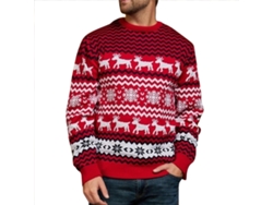 2026altiro-jersey De Navidad Cuello Redondo Manga Larga Suave Casual Fashion Pull-over Para Hombre Talla L Rojo