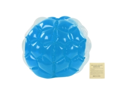 Pelota inflable de burbujas, 90 x 75 cm, plegable y portátil, para juegos de fiesta, color azul