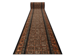 Alfombra De Pasillo Lana Kashqai 4301/500 Oriental, Marco Verde / Beige 67cm