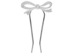 Pinza De Pelo Sencilla Hermosa Y Exquisita, Atractiva, Conveniente, Duradera Y Práctica Para Bodas, Fiestas Y Bailes Plateado