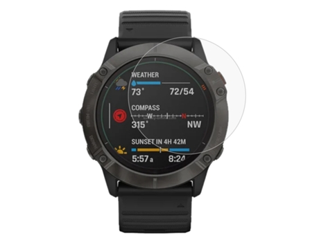 Garmin Fenix 6X Pro 0,26 mm 2.5D 9H Protector de pantalla de película de vidrio templado