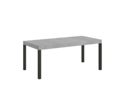 Mesa extensible 90x90/246 cm Everyday Premium Cemento estructura Antracita ITAMOBY