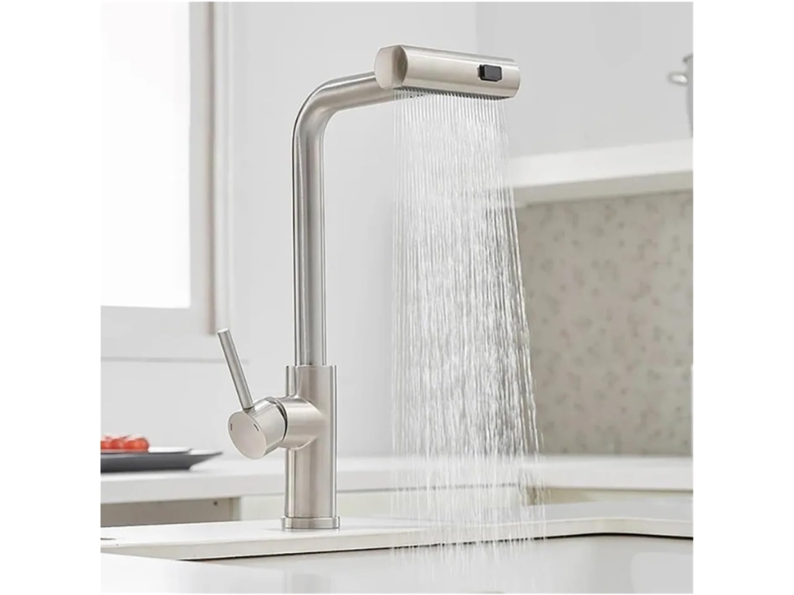 Grifo De Cocina Extraíble Compatible Con Fregaderos, Con Una Sola Manija Para