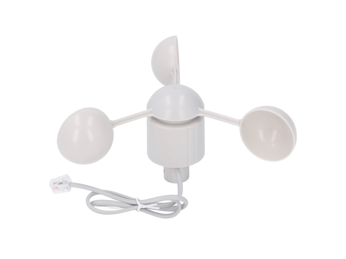 Sensor De Velocidad Del Viento Con 3 Copas, Conexión Rj11 Para Medidor Meteorológico/anemómetro.