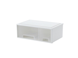 1/2 Apila blanco y organiza con cajas apiladas gratuitas Dos cuadrículas elevadas
