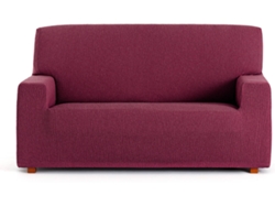 Funda de Sofá 2 Plazas EYSA Premium Troya Tejido Elástico (170 x 70 x 110 cm - Poliéster y Algodón - Burdeos)
