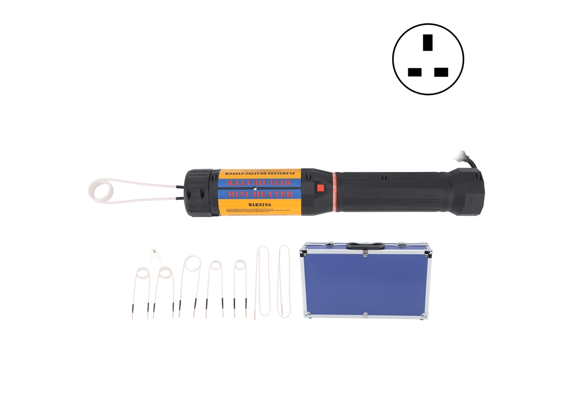 Kit de extracción de tuercas de calentador de 1,1 kW, herramienta rotativa de mano, enchufe británico de 220 V