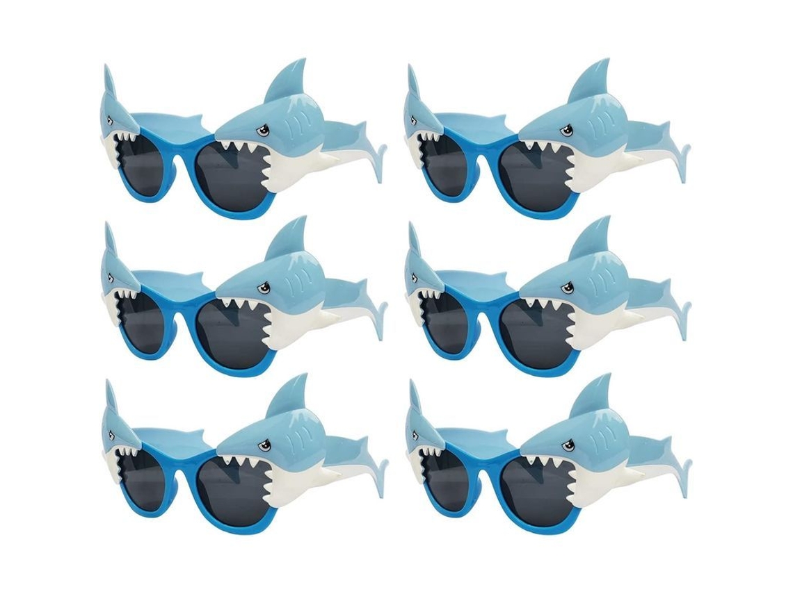 6 Gafas Con Forma De Tiburón Para Fiestas, Accesorios Para Fiestas Temáticas Del Océano, Recuerdos Para Fiestas Infantiles Y De Adultos, Accesorios Para Fotos.
