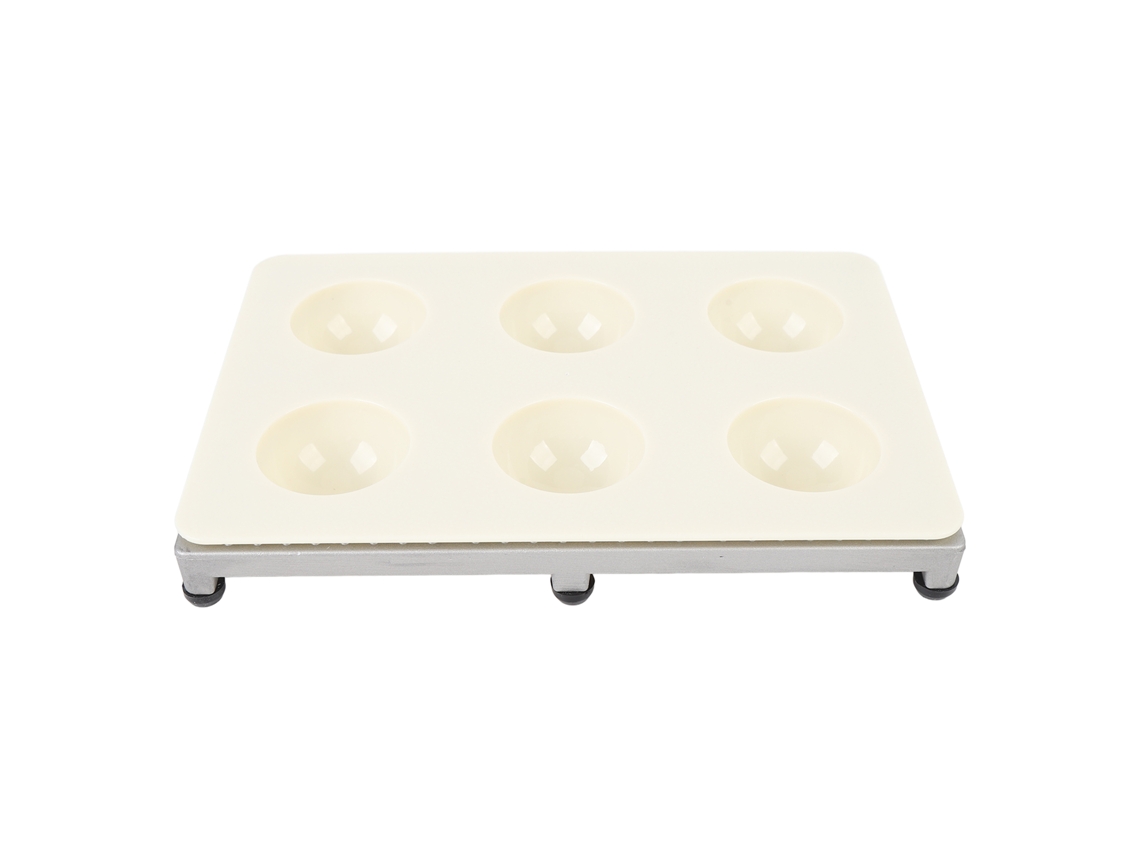 Máquina para hacer raviolis de 6 agujeros en aleación de aluminio ABS, fácil de usar y altamente eficiente.