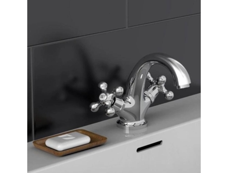 SCHÜTTE Grifo mezclador de lavabo 2 mandos ELK cromado