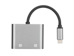 Adaptador USB-C a VGA 2 en 1 con soporte para 4K a 60 Hz, estación de acoplamiento CHABERLU