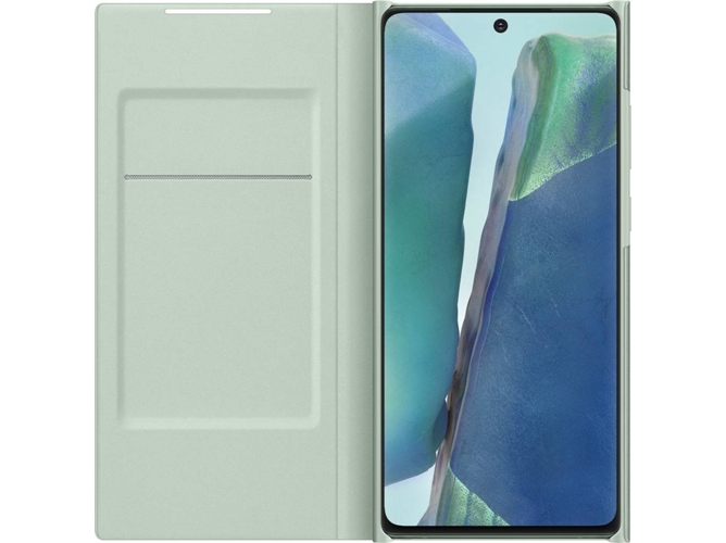 Funda SAMSUNG Note 20 LED View Verde