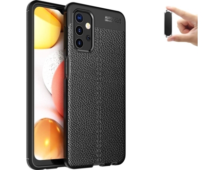 Carcasa y Soporte Samsung A32 5G Rugged Leather Negro