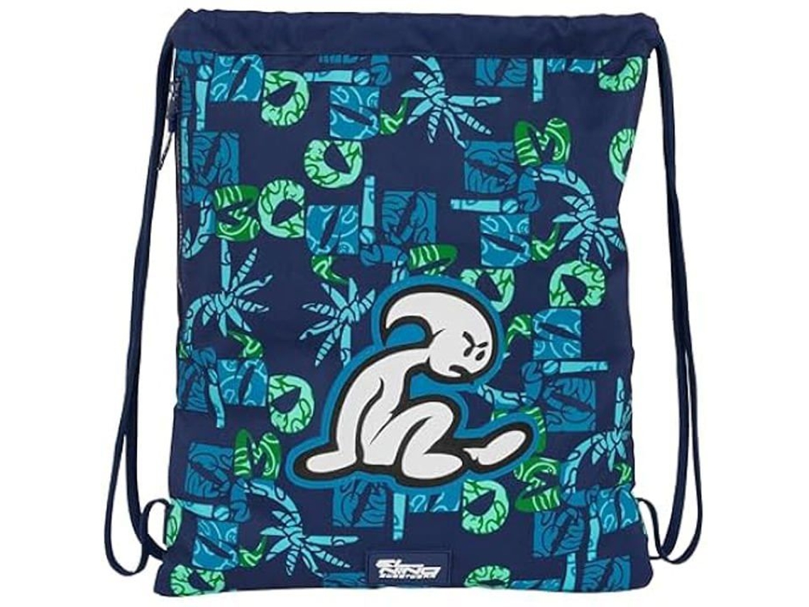 Bolsa Mochila con Cuerdas Glassy Azul marino 35 x 40 x 1 cm EL NIÑO