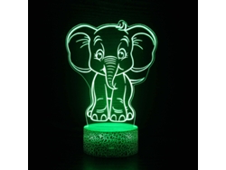 Lámpara de noche con ilusión 3D, 7 colores, interruptor táctil y alimentación USB (my 468)