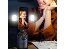 Suporte De Telefone Com Rastreamento Facial Automático 360° Rotativo Estabilizador Para Mesa Vlog Stream