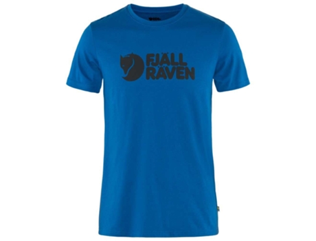 Camiseta de Hombre FJÄLLRÄVEN Logo Azul (S)