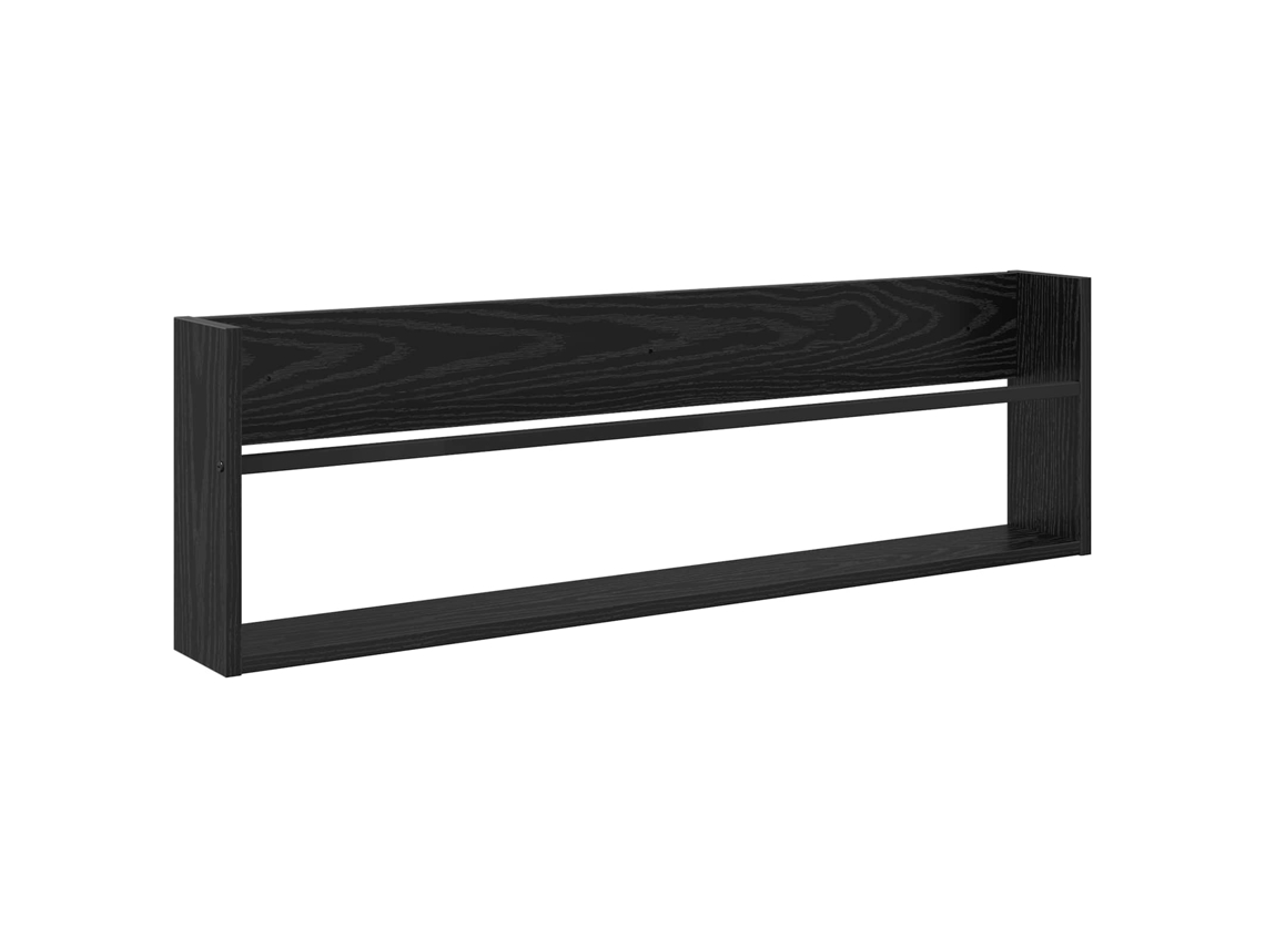 Revistero de roble negro 100 x 12 x 30 cm MAISON EXCLUSIVE