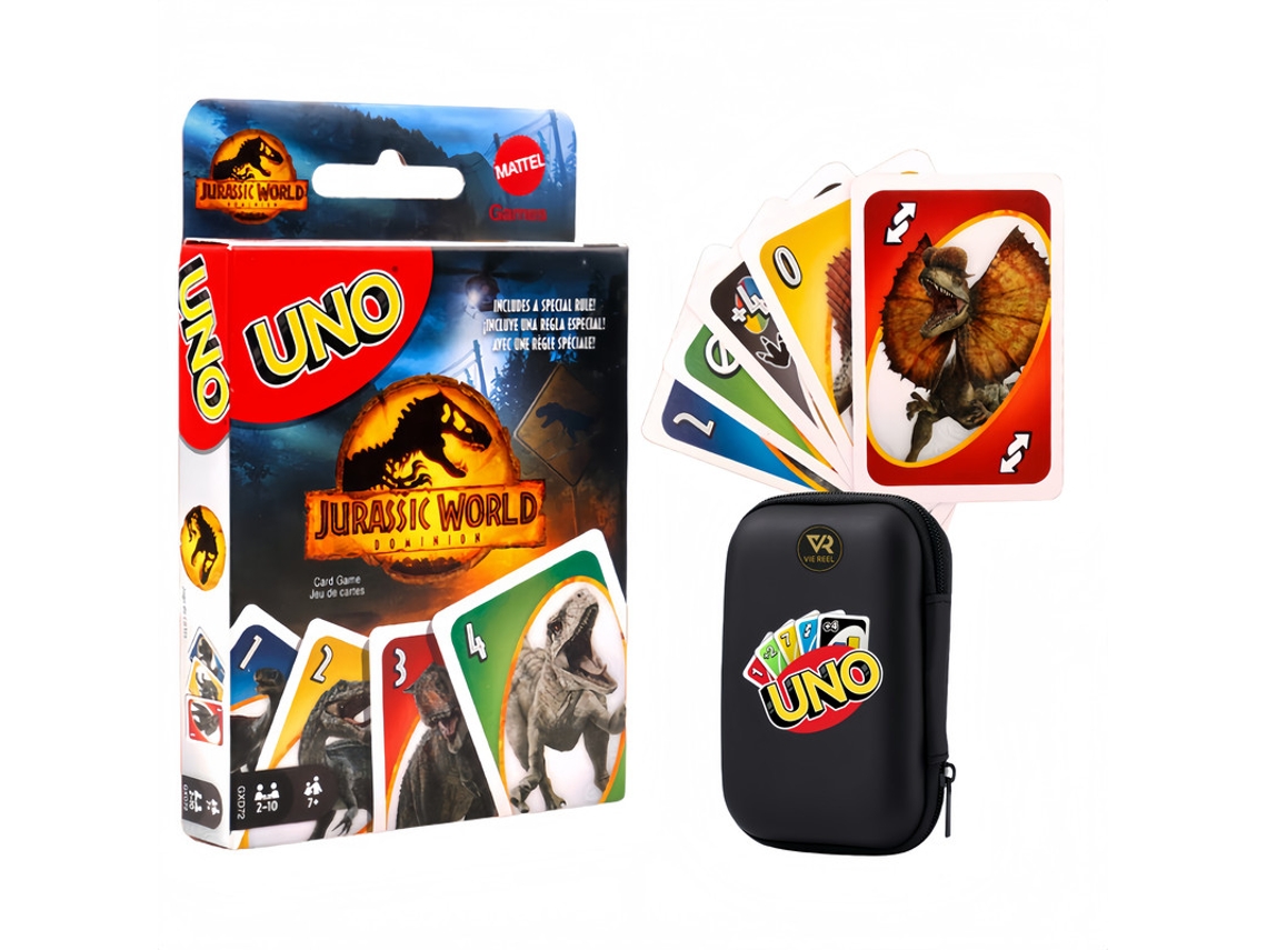 Juego de cartas Uno V Reel Jurassic World