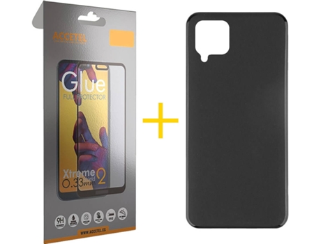 Carcasa + Protector de Pantalla para Huawei P40 Lite ACCETEL Negro