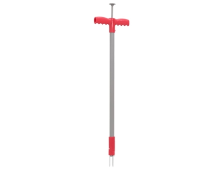 Eliminador de malas hierbas acero recubierto rojo gris 93.5 cm VIDAXL