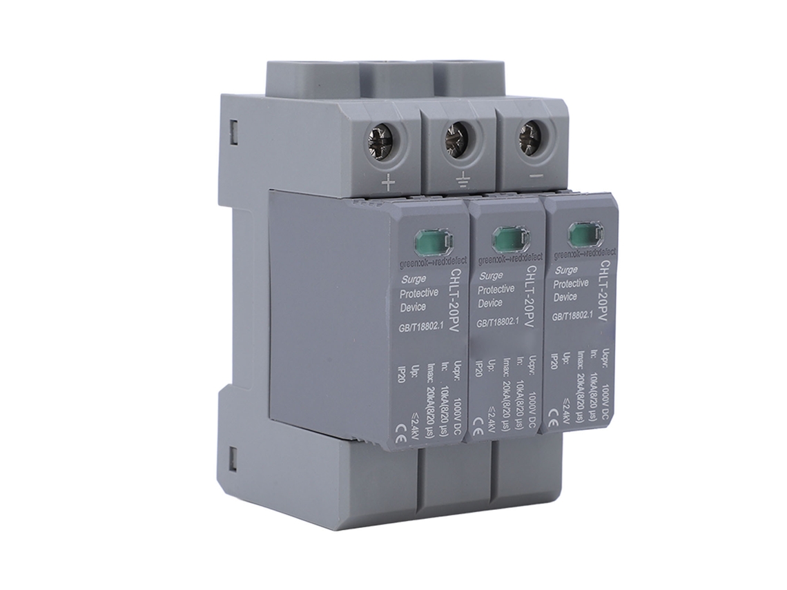 2026dz-protector De Sobrecarga Cc Pv 3p 1000v Con Caja A Prueba De Incendio Ip20 Dispositivo De Protección Contra Rayos