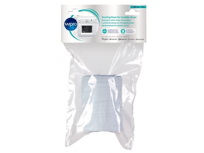 Tubo Extractor de Secadora WHIRPOOL ASG 310 3m 102 mm diámetro