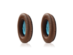 Almohadillas de espuma suave para auriculares Bose QC35II, color piel de oveja marrón.