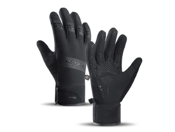 Guantes térmicos Hurtel para actividades al aire libre con pantalla táctil, talla XL, negros
