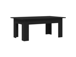 Mesa De Café Moderna De Roble Negro Vidaxl Negro Madera Elaborada (100x60x42 Cm)