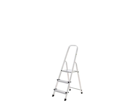 Oryx escalera aluminio 3 peldaños plegable, uso doméstico, antideslizante, ligera y resistente