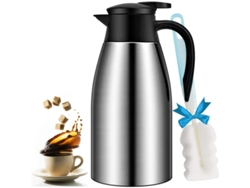Jarra Térmica De Acero Inoxidable De 68 Onzas Con Doble Vaso Para Café Y Té.