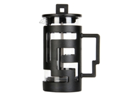 Cafetera francesa de vidrio con diseño de laberinto, color negro, 350 ml, ideal para el hogar