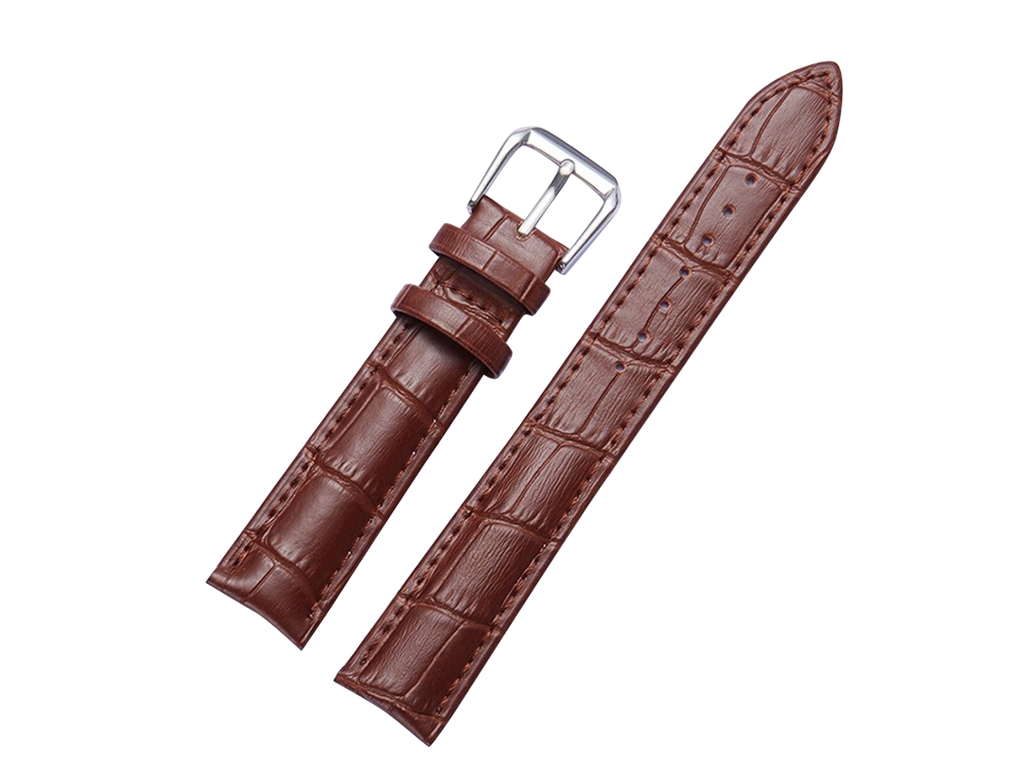 Cinturón De Cuero Moda Para Hombre Y Mujer Hebilla De Acero Inoxidable 24mm Marrón