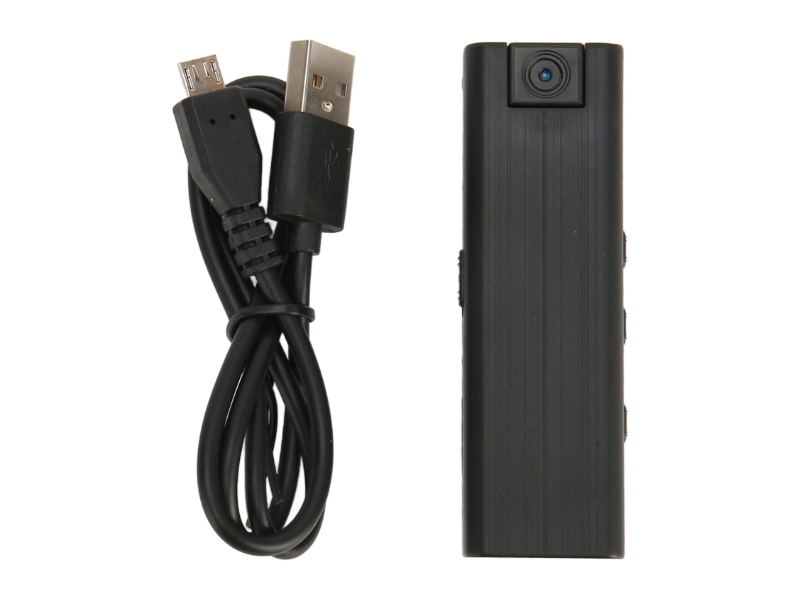 Câmera Mini Portátil 1080p Visão Noturna Gravador De Vídeo Corporal Com Lente Rotativa Para Polícia Reuniões
