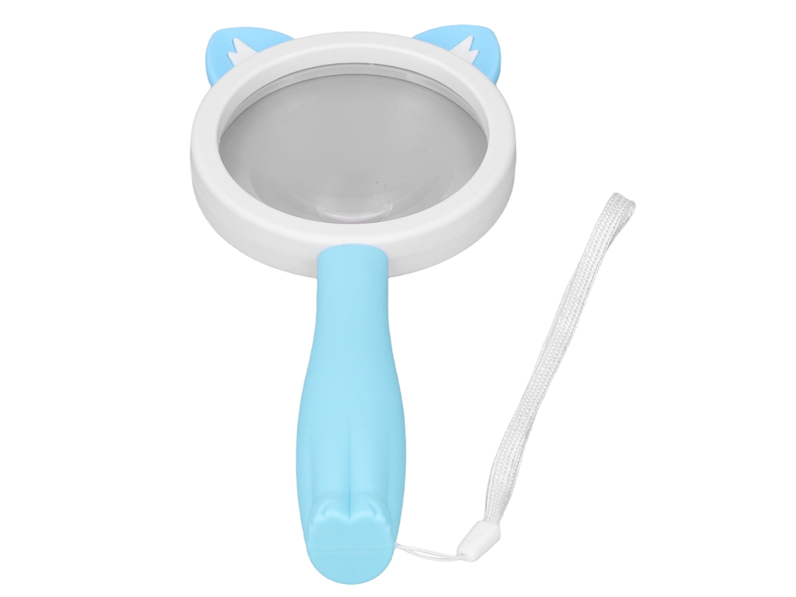 Lupa de lectura Blue Cat con dos lentes HD y protección anticaída.