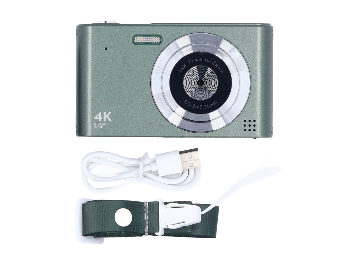 Cámara digital 4K de 48 MP para vlogging, mini cámara CCD retro compacta, ideal para grabación y fotografía.