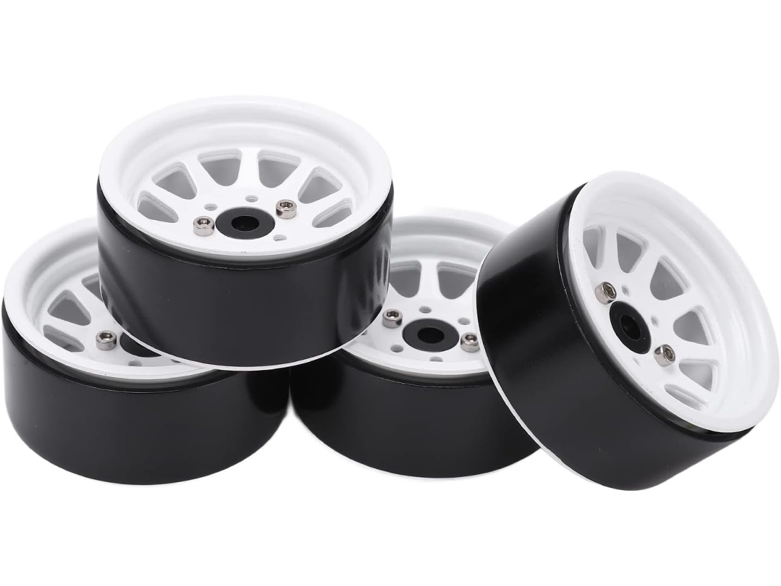 Llantas De Metal De 0,9 Pulgadas, 4 Piezas, Para 10 Coches Rc, Compatibles Con Scx10 90046 Y