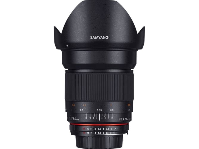 Objetivo SAMYANG 24mm F1.4 ED AS IF UMC, Samsung NX (Negro - Encaje: Samsung NX - Apertura: f/1.4 - f/22)