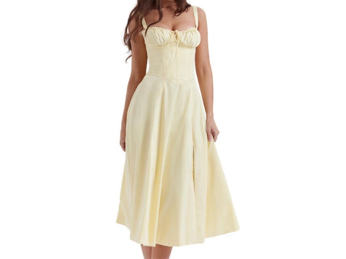 2026-vestido Sundress Sin Mangas Con Estampado Fashion, Cordón Y Encaje Para Mujer