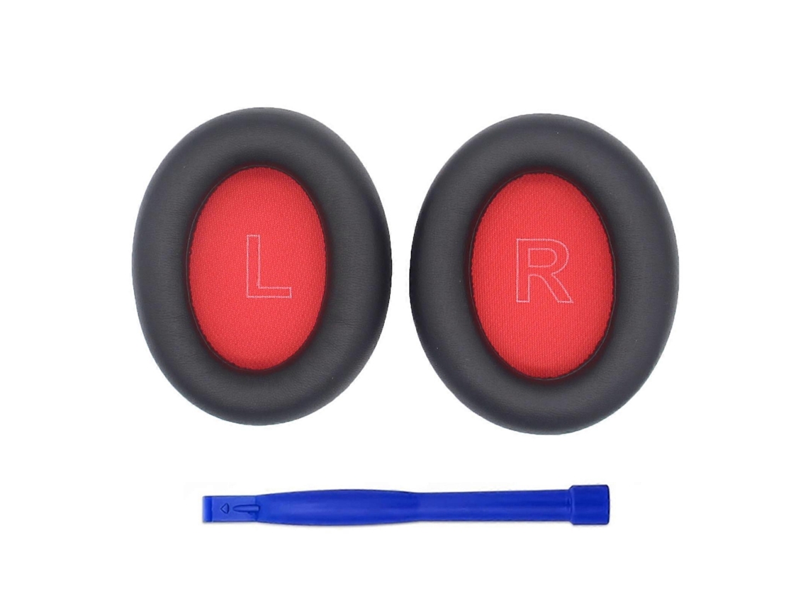 Almohadillas de repuesto para auriculares Life Q10 Q10bt, espuma suave, color negro y rojo YUNZII