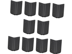 Protectores De Esquinas Para Altavoces, 10 Unidades, Plástico Negro, Protectores Anticolisión