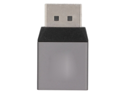 Adaptador Displayport Hembra A Displayport Macho Con Audio Y Vídeo Hd Sincronizados A 8k Y 60 Hz, Aluminio.