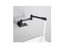 JILLIOPER Toque de agua de fregadero de cocina montado en la pared, construcción de latón sólido, válvulas de latón duales para un control suave y un rendimient